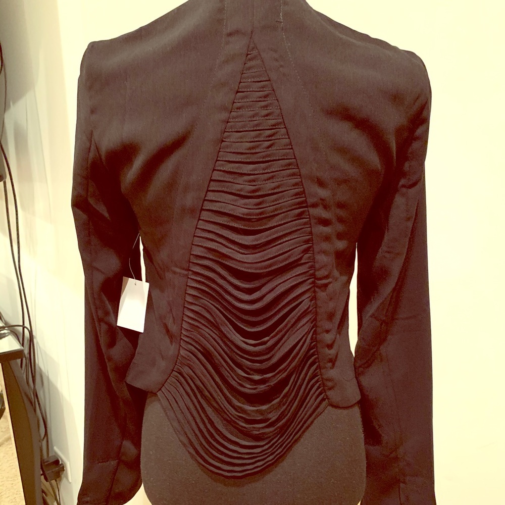 NWT Blazer with “ripped” back accent
